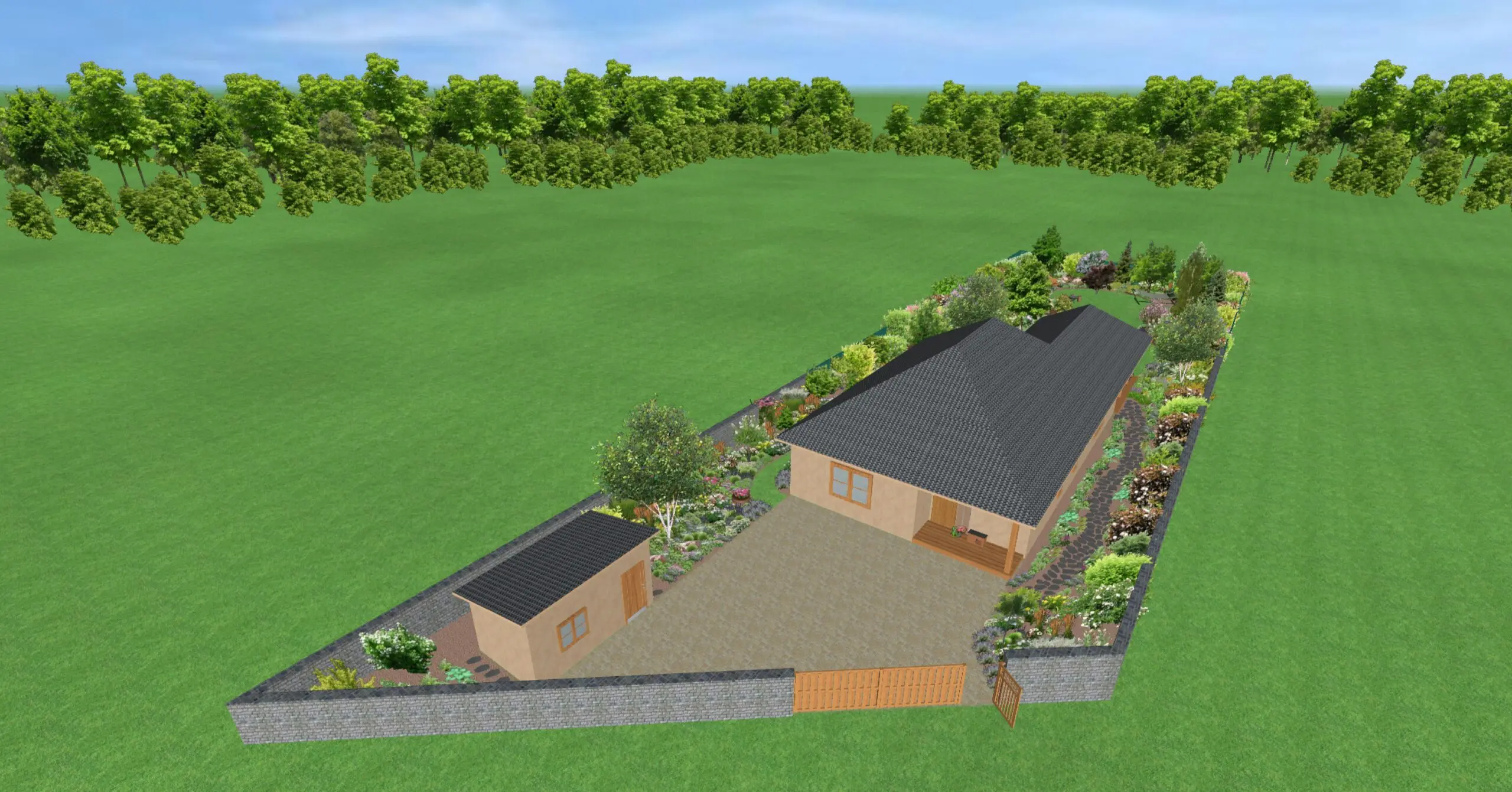 Návrh rodinné zahrady